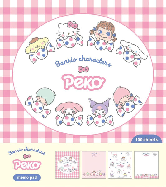 Sanrio x PEKO Memo Pad - Pink Checker LM374