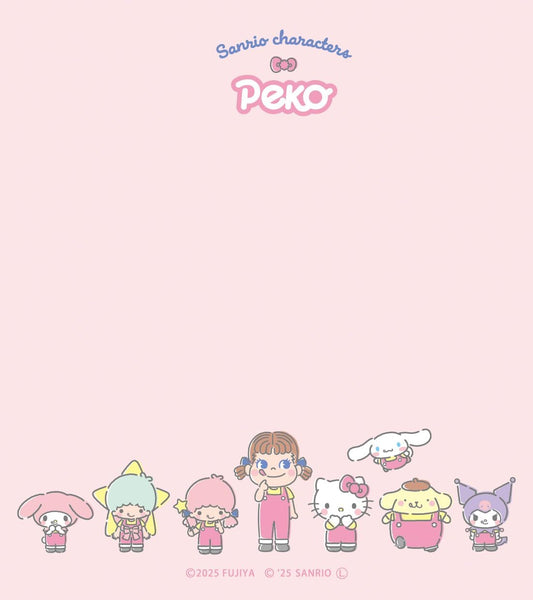 Sanrio Characters x PEKO Memo Pad Set of 4 - Dot & Checker