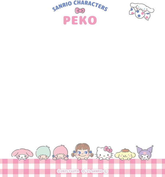 Sanrio x PEKO Memo Pad - Pink Checker LM374