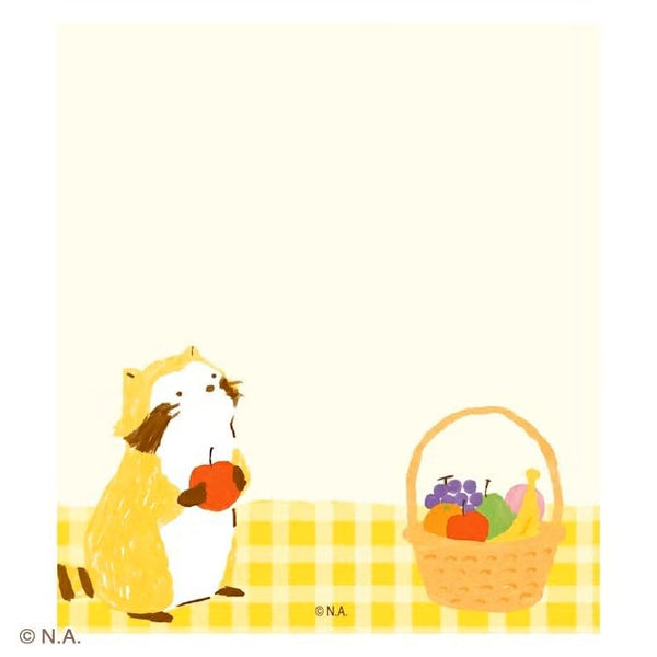 Furukawashiko Memo Pad - Fruits Rascal (Pack of 5) | papermindstationery.com