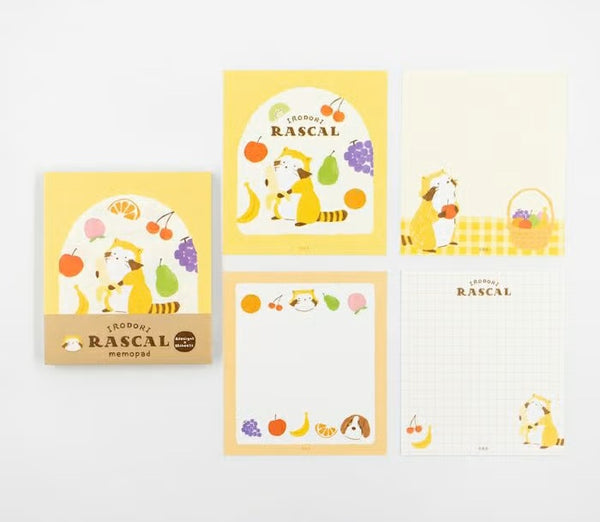 Furukawashiko Memo Pad - Fruits Rascal (Pack of 5) | papermindstationery.com