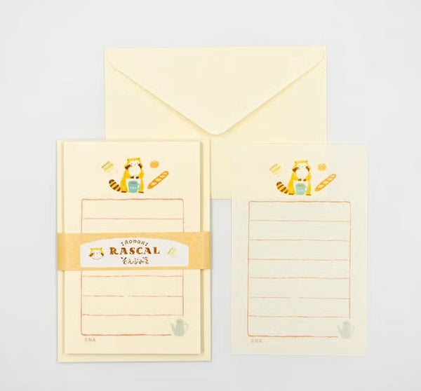 Furukawashiko Soebumi-sen Letter Set - Picnic Rascal (Pack of 5) | papermindstationery.com