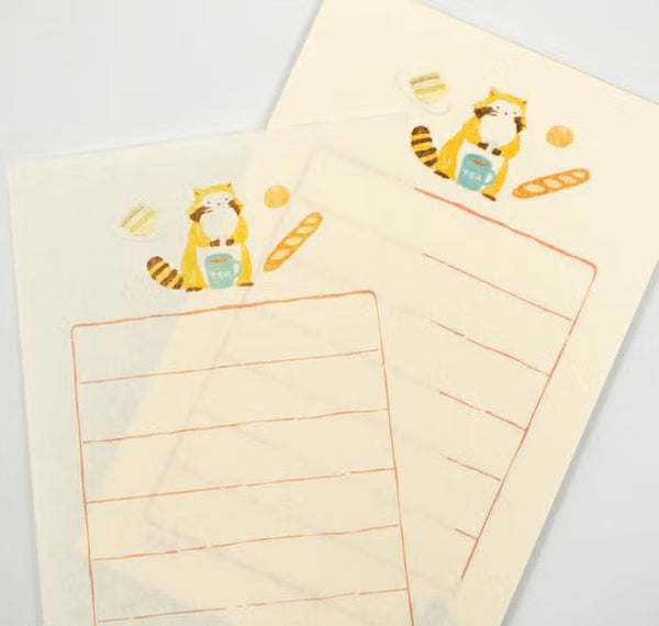 Furukawashiko Soebumi-sen Letter Set - Picnic Rascal (Pack of 5) | papermindstationery.com