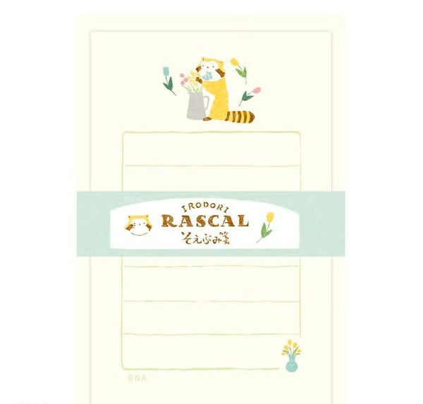 Furukawashiko Soebumi-sen Letter Set - Flower Rascal (Pack of 5) | papermindstationery.com