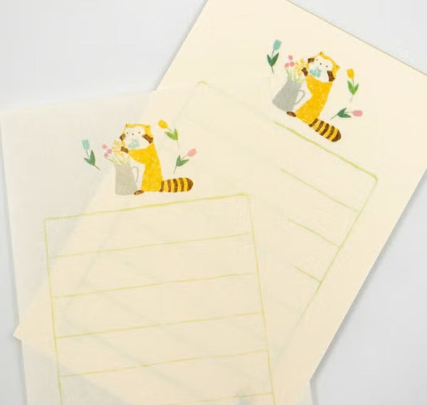 Furukawashiko Soebumi-sen Letter Set - Flower Rascal (Pack of 5) | papermindstationery.com