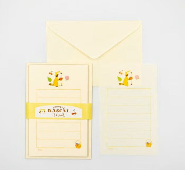Furukawashiko Soebumi-sen Letter Set - Fruit Rascal (Pack of 5) | papermindstationery.com