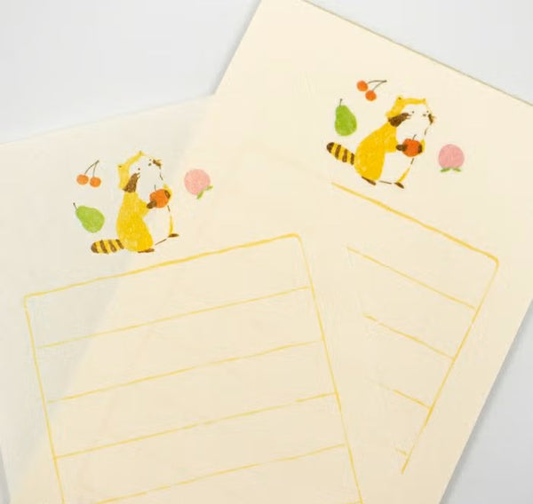Furukawashiko Soebumi-sen Letter Set - Fruit Rascal (Pack of 5) | papermindstationery.com