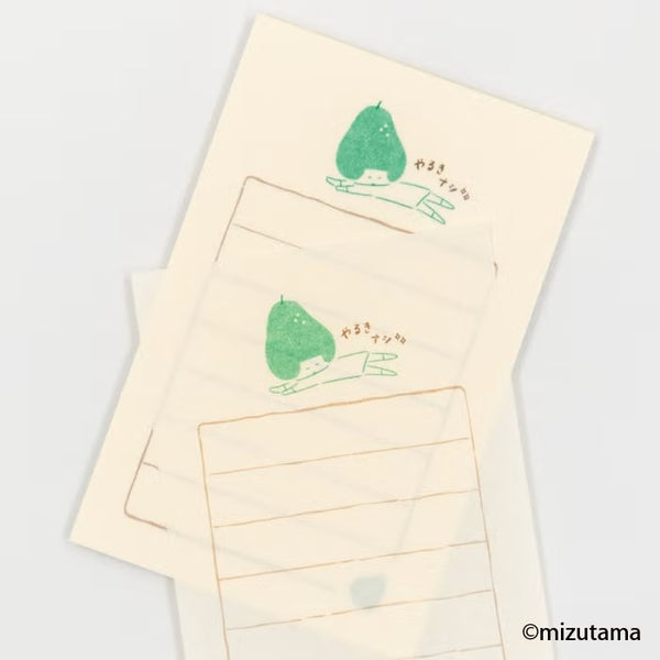 Furukawashiko Soebumi-sen Letter Paper - No Motivation (Pack of 5) | papermindstationery.com