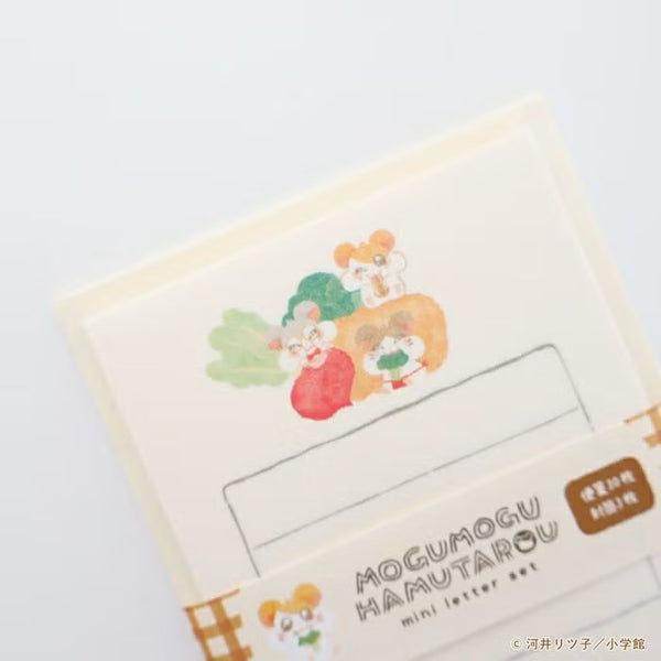Furukawashiko Hamtaro Mini Letter Set - Vegetables (Pack of 5) | papermindstationery.com
