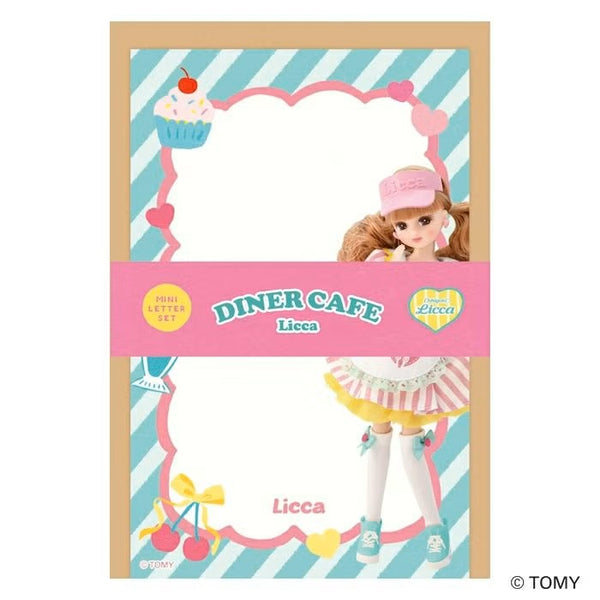 Furukawashiko Mini Letter Set - Diner Cafe Licca (Pack of 5) | papermindstationery.com