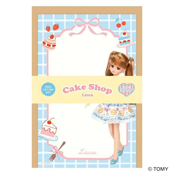 Furukawashiko Mini Letter Set - Cake Shop Licca (Pack of 5) | papermindstationery.com