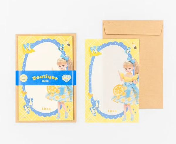 Furukawashiko Mini Letter Set - Boutique Licca (Pack of 5) | papermindstationery.com