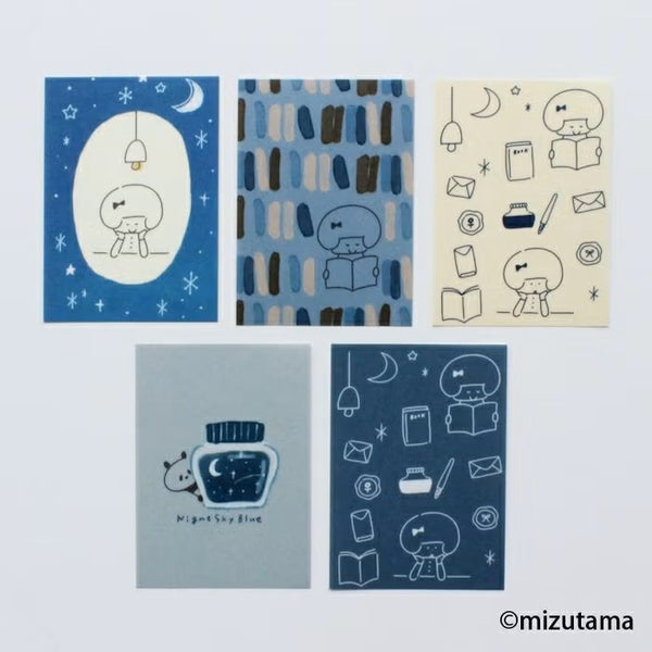 Furukawashiko kokoromoyou Deco Sticker - Shi-n (Silent) (Pack of 5) | papermindstationery.com