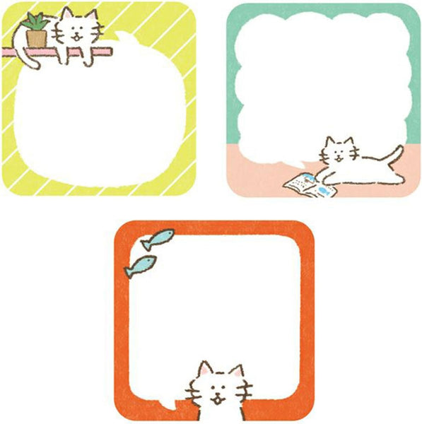 Furukawashiko Sticky Notes - Speech Bubble Cat QF225