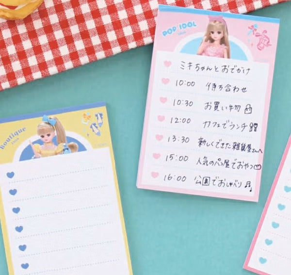 Furukawashiko Sticky Notes - Idol Licaa (Pack of 5) | papermindstationery.com