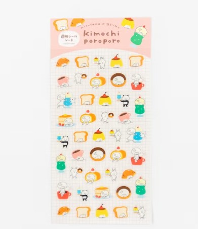 Furukawashiko Clear Sticker Sheet (Small) - Café (Pack of 5) | papermindstationery.com