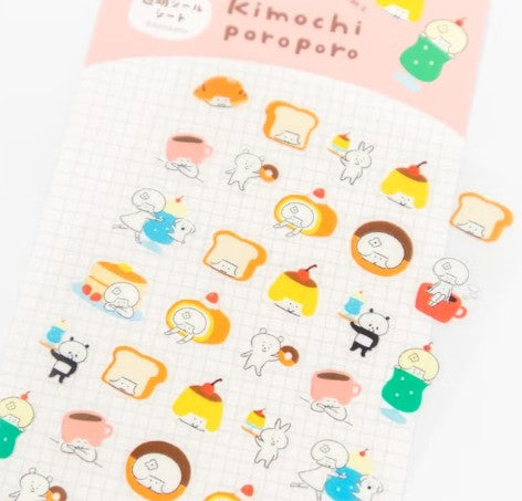 Furukawashiko Clear Sticker Sheet (Small) - Café (Pack of 5) | papermindstationery.com