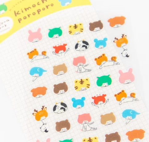 Furukawashiko Clear Sticker Sheet (Small) - Animal (Pack of 5) | papermindstationery.com