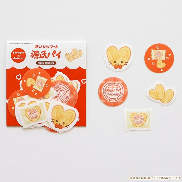 Furukawashiko Washi Flake Stickers - Genji Pie (Pack of 5) | papermindstationery.com