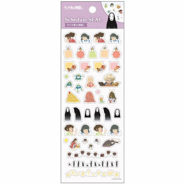 Studio Ghibli Sticker Sheet - Schedule Sticker Spirited Away (Pack of 10) | papermindstationery.com