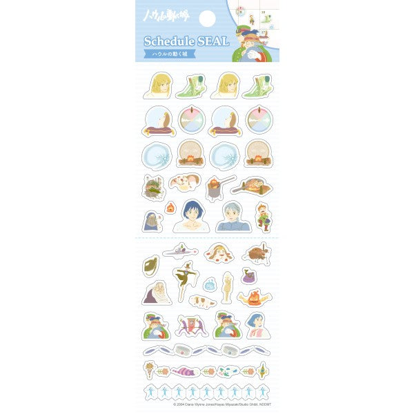 Studio Ghibli Sticker Sheet - Schedule Sticker Howl's Moving Castle (Pack of 10) | papermindstationery.com
