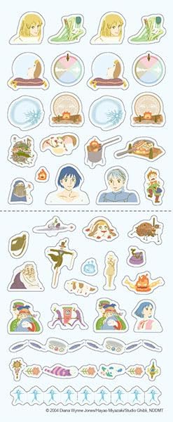 Studio Ghibli Sticker Sheet - Schedule Sticker Howl's Moving Castle (Pack of 10) | papermindstationery.com
