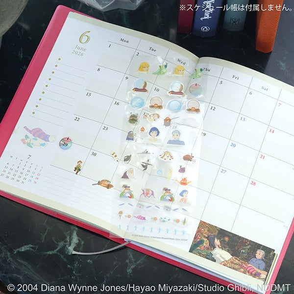 Studio Ghibli Sticker Sheet - Schedule Sticker Howl's Moving Castle (Pack of 10) | papermindstationery.com