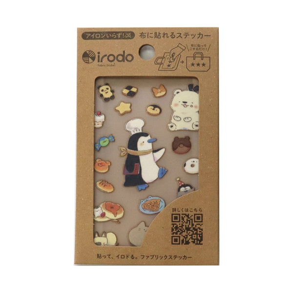 Irodo Fabric Transfer Sticker (No Iron-On Required) - Penguin Bakery 90197 (Pack of 5)
