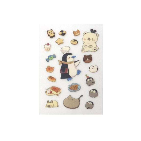 Irodo Fabric Transfer Sticker (No Iron-On Required) - Penguin Bakery 90197 (Pack of 5) | papermindstationery.com