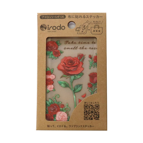 Irodo Fabric Transfer Sticker (No Iron-On Required) - Rose 90208 (Pack of 5)