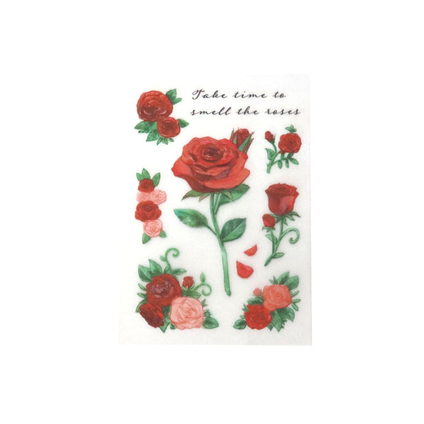 Irodo Fabric Transfer Sticker (No Iron-On Required) - Rose 90208 (Pack of 5) | papermindstationery.com