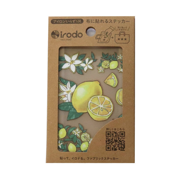 Irodo Fabric Transfer Sticker (No Iron-On Required) - Lemon 90209 (Pack of 5) | papermindstationery.com