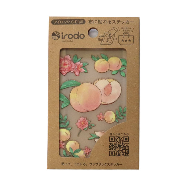 Irodo Fabric Transfer Sticker (No Iron-On Required) - Peach 90211 (Pack of 5) | papermindstationery.com