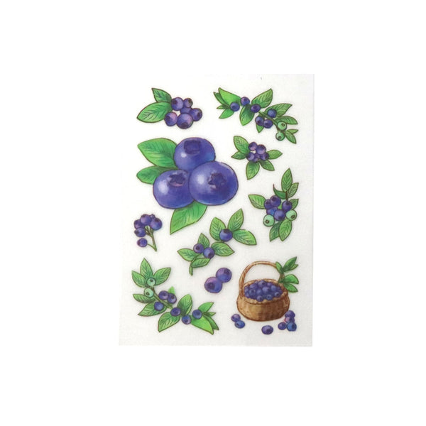 Irodo Fabric Transfer Sticker (No Iron-On Required) - Blueberry 90212 (Pack of 5) | papermindstationery.com