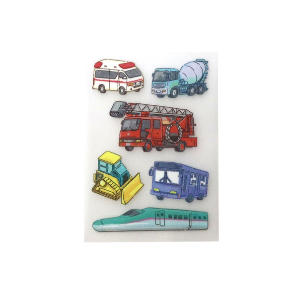 Irodo Fabric Transfer Sticker (No Iron-On Required) - Working Truck 90215 (Pack of 5) | papermindstationery.com