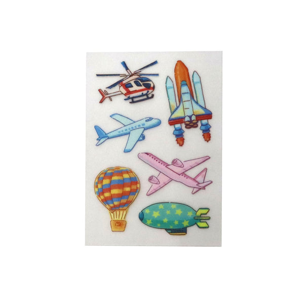 Irodo Fabric Transfer Sticker (No Iron-On Required) - Working Planes 90217 (Pack of 5) | papermindstationery.com