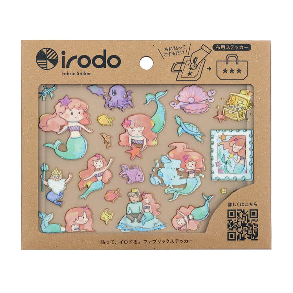 Irodo Fabric Transfer Sticker Set of 2 - Pinocchio & Mermaid Princess