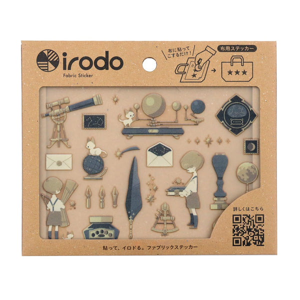 Irodo Fabric Transfer Sticker Set of 2 - Astronomical & Floral Makeup