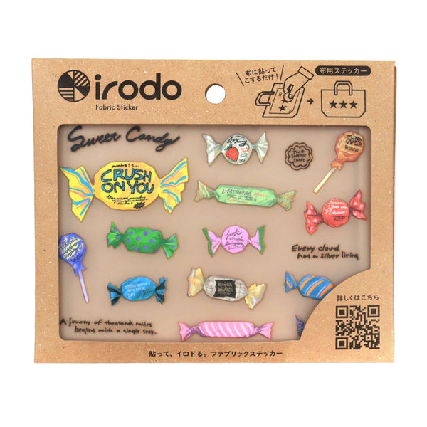 Irodo Fabric Transfer Sticker Set of 2 - Tea Cup & Candy