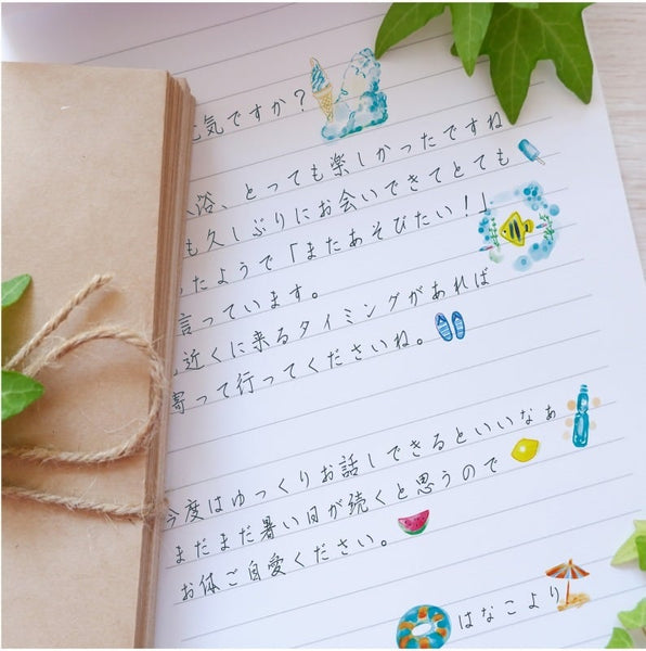 Irodo Paper Transfer Sticker Sheet Set of 4 - Four Seasons Spring, Summer, Autumn & Winter