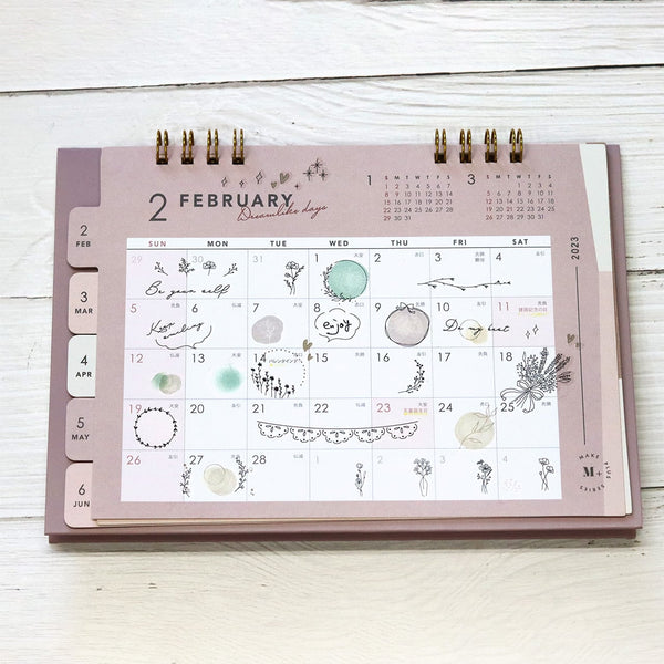 Irodo Paper Transfer Sticker Sheet Set of 4 - Animal Decor Cat, Long-tailed Tit, Sheep & Circle Decor