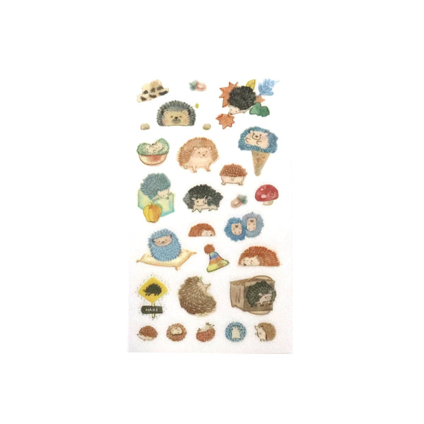 Irodo Paper Transfer Stickers - Hedgehog 90522 