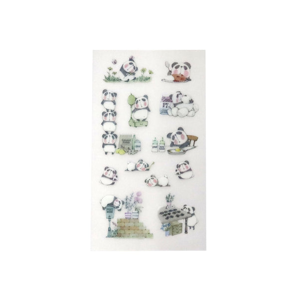 Irodo Paper Transfer Stickers - Panda 90532