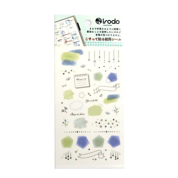 Irodo Paper Transfer Stickers - Terrace for scrapbooking