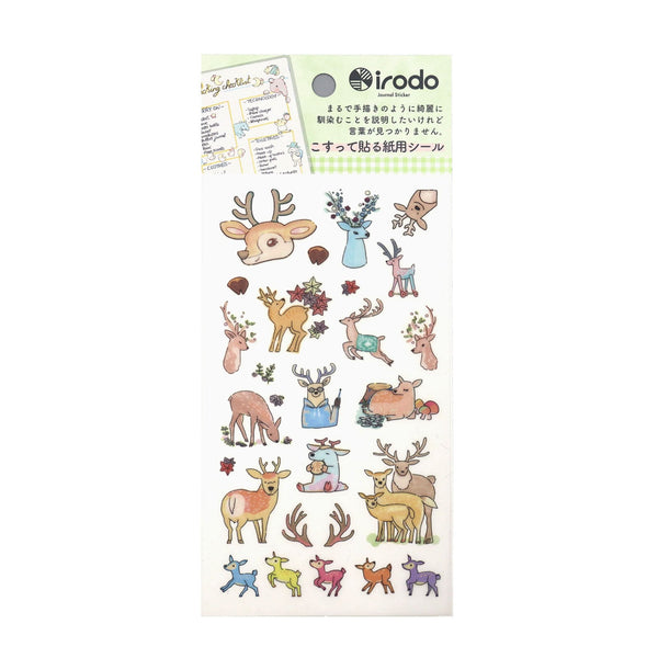 Irodo Paper Transfer Stickers - Deer 90546 for scrapbooking and journaling - Papermind Stationery