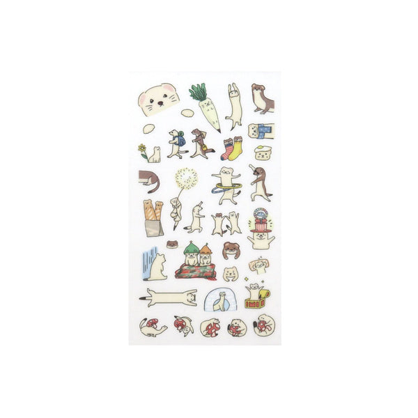 Irodo Paper Transfer Stickers - Ermine オコジョ 90548