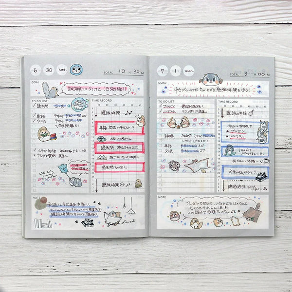 Irodo Paper Transfer Stickers - Momonga Flying Squirrel 90550 | papermindstationery.com