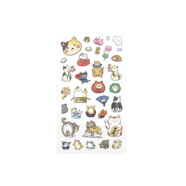 Irodo Paper Transfer Stickers - Cute Cat 90551 for scrapbooking
