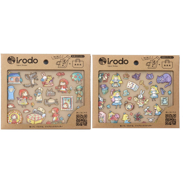 Irodo Fabric Transfer Sticker Set of 2 - Fairy Tale Characters