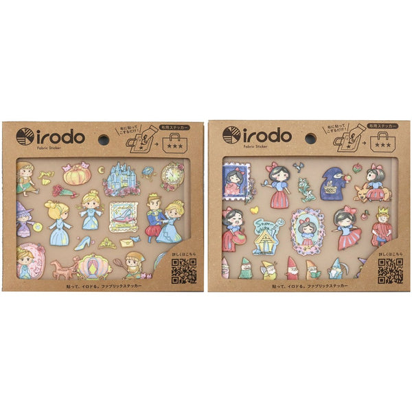 Irodo Fabric Transfer Sticker Set of 2 - Disney Princesses